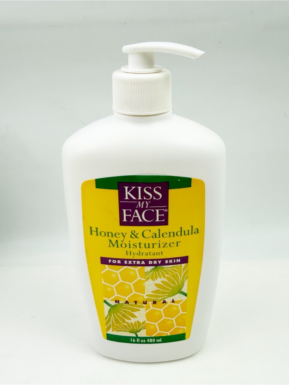 Kiss My Face Honey & Calendula Moisturizer Lotion Dry Skin 16 oz New Old Stock